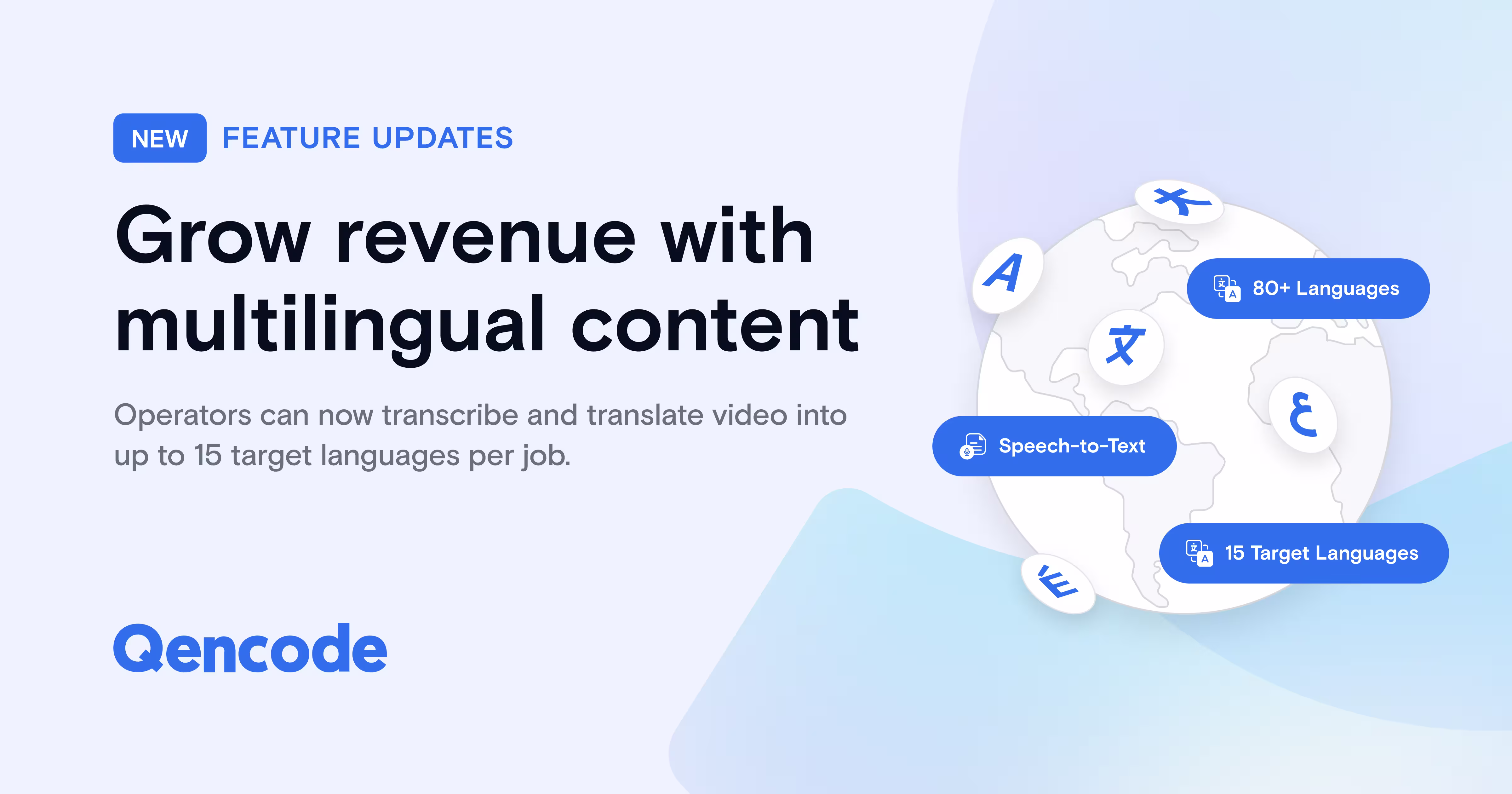 Qencode has added Translations to its Speech-to-Text output, enabling video teams to transcribe spoken audio and receive localized subtitles and transcripts in more than 80 languages in one encoding job.